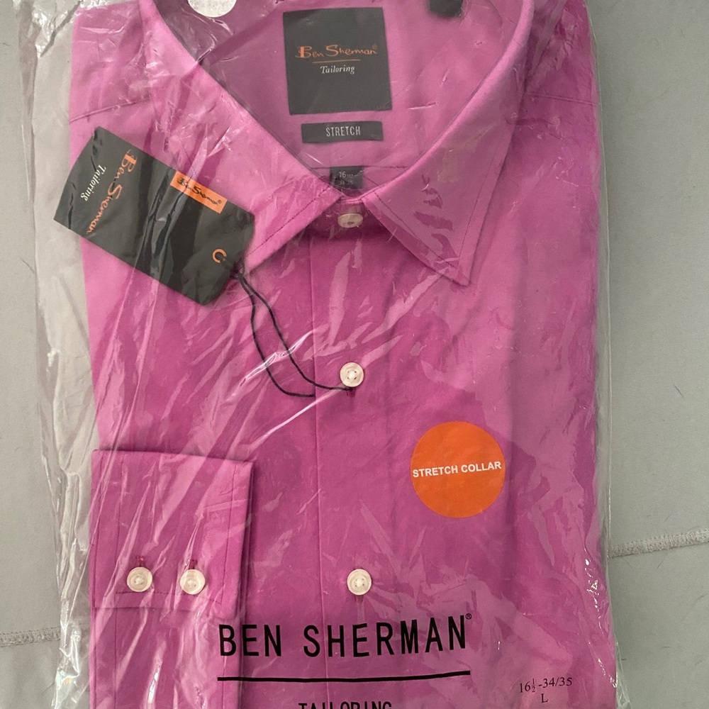 Ben Sherman Tailoring nwt dress shirt. Size 16 1/2-34/35